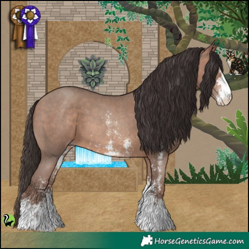 Horse Color:Sable Champagne Sabino 