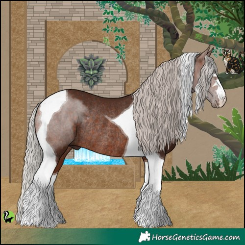 Horse Color:Silver Bay Tobiano Rabicano 