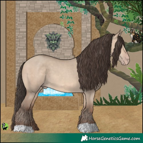 Horse Color:Amber Champagne Dun 
