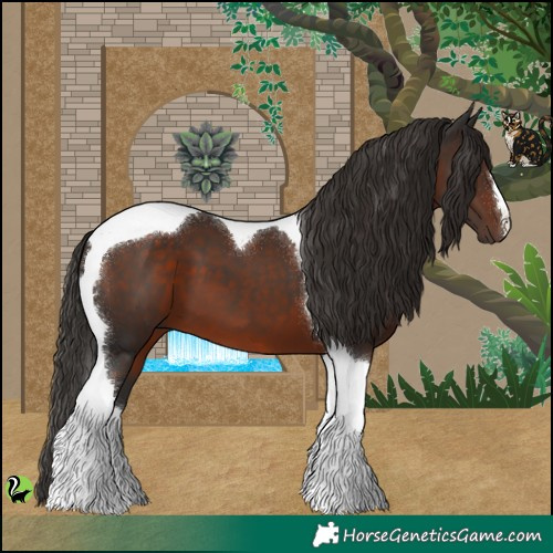 Horse Color:Liver Chestnut Tobiano 