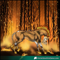 Horse Color:Gray Amber Cream Champagne Tobiano 