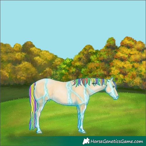 Horse Color:Painted Thunderstruck Buckskin Pearl Tobiano 