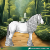 Horse Color:White Spotted Grullo Splash