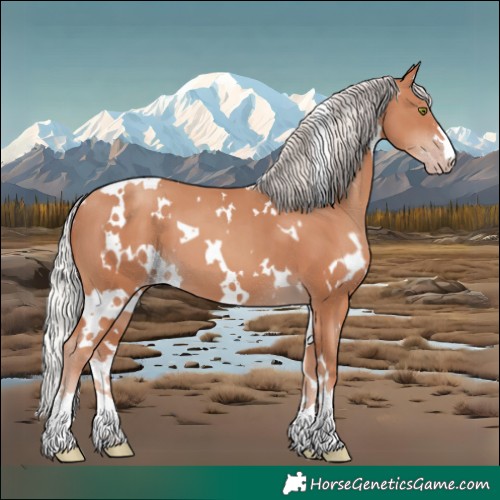 Horse Color:White Spotted Silver Classic Champagne 