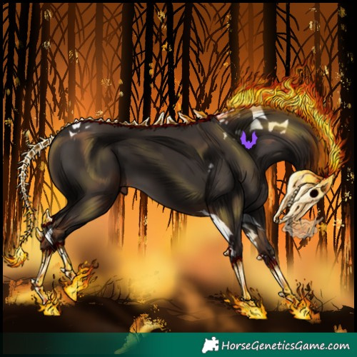 Horse Color:Liver Chestnut Tobiano 