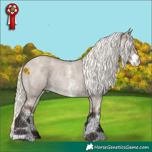 Horse Color:Liver Red Dun Roan Mushroom Sabino 