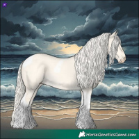 Horse Color:Cremello Dun Tobiano