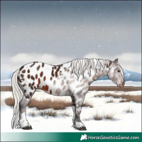 Horse Color:White Spotted Silver Brown Tobiano Appaloosa 