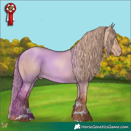 Horse Color:Gold Champagne Dun Sabino 