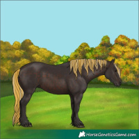 Horse Color:Painted Silver Brown 