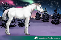 Horse Color:Nacre Smoky Grullo Splash Tobiano Frame 