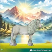 Horse Color:Watercolor Silver Sable Cream Champagne 