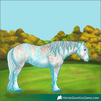 Horse Color:Thunderstruck Silver Bay Ice Onyx Sabino