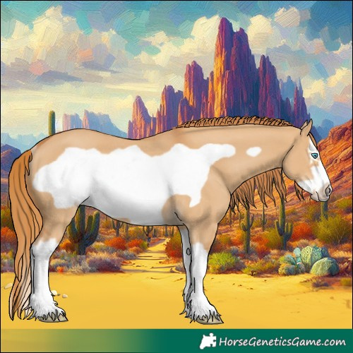 Horse Color:Red Dun Splash Frame Rabicano 