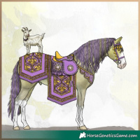 Horse Color:Platinum Painted White Spotted Amber Champagne Appaloosa