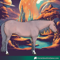 Horse Color:Watercolor Bay Dun 