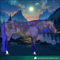 Horse Color:Watercolor Bay Ice Dun
