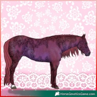 Horse Color:Watercolor Liver Chestnut Ice 
