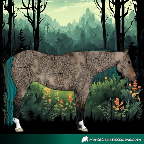 Horse Color:Painted Brown Ice Dun 