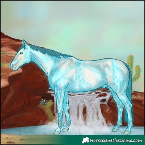 Horse Color:Thunderstruck Amber Cream Champagne Roan 