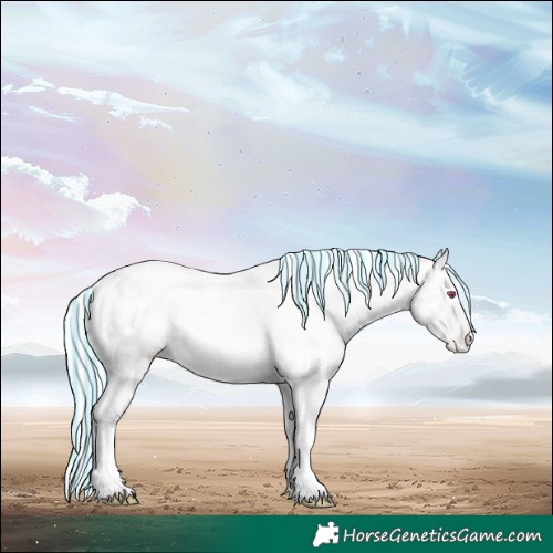 Horse Color:Painted White Spotted Silver Classic Champagne Chinchilla Ice Tobiano Near Leopard 