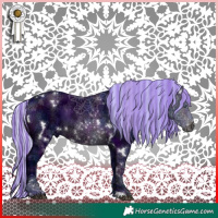 Horse Color:Painted Watercolor White Spotted Midnight Silver Brown Chinchilla Ice 