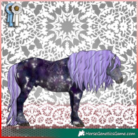 Horse Color:Painted Watercolor White Spotted Midnight Silver Brown Chinchilla Ice 