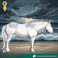 Horse Color:Watercolor Silver Buckskin Ice Splash 