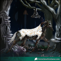 Horse Color:Silver Sable Cream Champagne Tobiano Appaloosa 