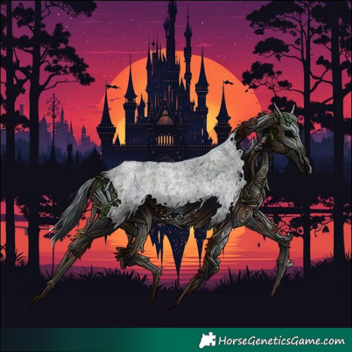 Horse Color:Midnight Blue Onyx Chinchilla Roan