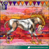 Horse Color:Sable Champagne Tobiano