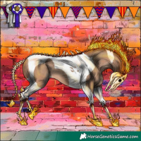 Horse Color:Sable Champagne Tobiano
