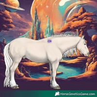 Horse Color:Cremello Tobiano 