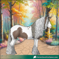 Horse Color:Liver Red Dun Mushroom Splash Tobiano 