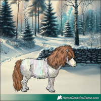 Horse Color:Red Dun Ice Tobiano 