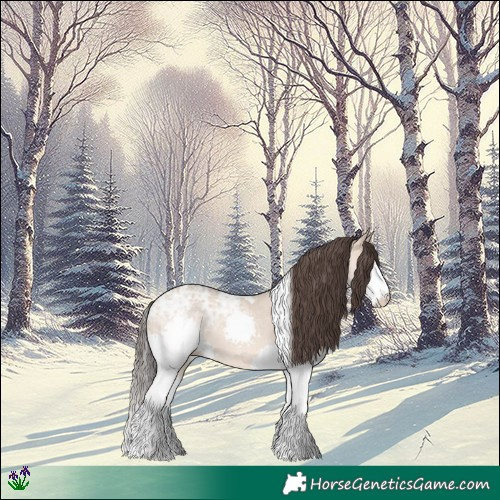 Horse Color:Amber Champagne Ice Dun Splash Tobiano 