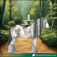 Horse Color:White Spotted Grullo Onyx Sabino Rabicano 