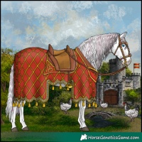 Horse Color:Watercolor Silver Brown Splash Appaloosa 