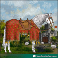 Horse Color:Watercolor Silver Brown Splash Appaloosa 