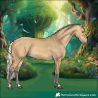 Horse Color:Silver Buckskin Dun