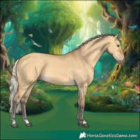 Horse Color:Silver Buckskin Dun 
