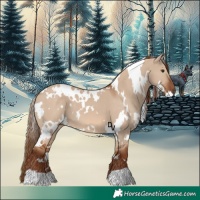Horse Color:White Spotted Red Dun 