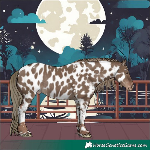 Horse Color:Liver Red Dun Tobiano Appaloosa Rabicano 