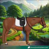 Horse Color:Chestnut Rabicano 