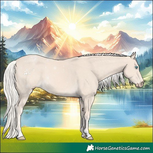 Horse Color:Cremello 