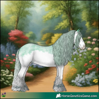 Horse Color:Watercolor Liver Red Roan Splash