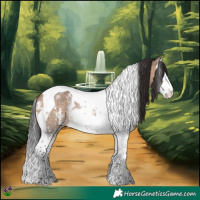 Horse Color:Brown Dun Sabino Splash Tobiano Rabicano 