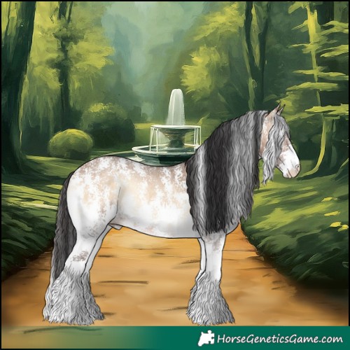Horse Color:Brown Onyx Sabino Rabicano 