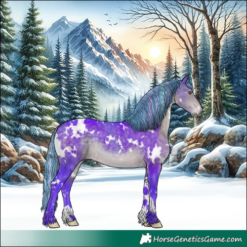 Horse Color:Painted Watercolor White Spotted Silver Buckskin 