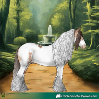 Horse Color:White Spotted Bay Dun Tobiano Frame Blanket Rabicano 